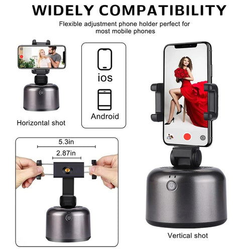 360° Rotation Auto Tracking Smart Personal Robot-Cameraman
