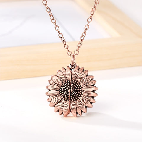 Fabulous - You Are My Sunshine Sunflower Necklace