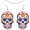 Acrylic Halloween Skull Earrings
