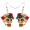 Acrylic Halloween Skull Earrings
