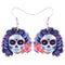 Acrylic Halloween Skull Earrings