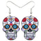 Acrylic Halloween Skull Earrings