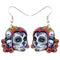 Acrylic Halloween Skull Earrings