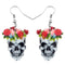 Acrylic Halloween Skull Earrings