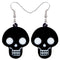 Acrylic Halloween Skull Earrings