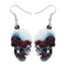 Acrylic Halloween Skull Earrings