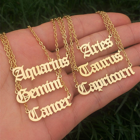 Stunning Zodiac Pendant Necklace - Excellent for any outfit