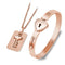 Remarkable Lock Key Bracelet-Necklace Set