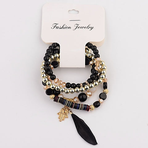 Astounding Bohemian Beads & Stone Bracelets