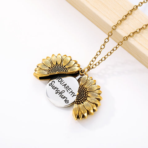 Fabulous - You Are My Sunshine Sunflower Necklace