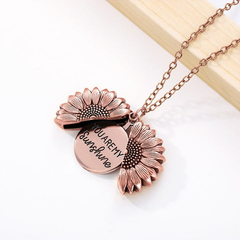 Fabulous - You Are My Sunshine Sunflower Necklace