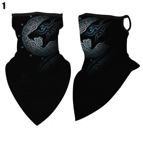 Face Cover Balaclava Scarf Neck Outdoor Sport Earloop Headband Unisex Fashion Funny Windproof Dust Scarf Wrap Camping Accessory