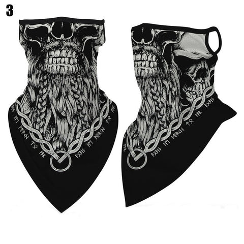 Face Cover Balaclava Scarf Neck Outdoor Sport Earloop Headband Unisex Fashion Funny Windproof Dust Scarf Wrap Camping Accessory