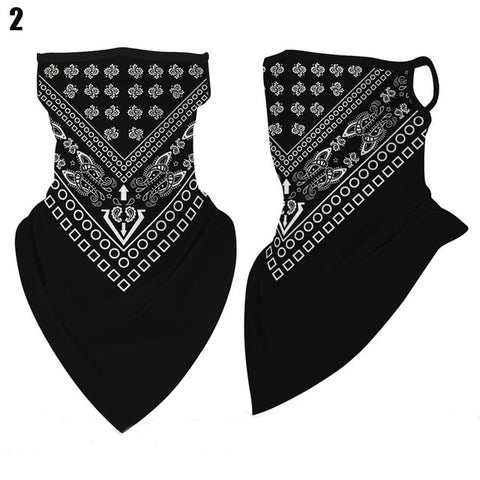 Face Cover Balaclava Scarf Neck Outdoor Sport Earloop Headband Unisex Fashion Funny Windproof Dust Scarf Wrap Camping Accessory