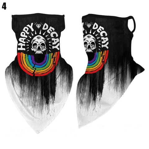 Face Cover Balaclava Scarf Neck Outdoor Sport Earloop Headband Unisex Fashion Funny Windproof Dust Scarf Wrap Camping Accessory