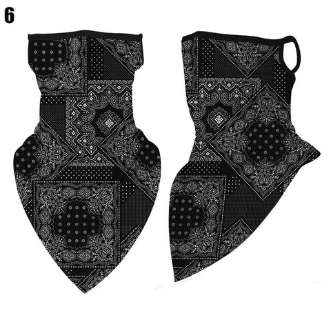 Face Cover Balaclava Scarf Neck Outdoor Sport Earloop Headband Unisex Fashion Funny Windproof Dust Scarf Wrap Camping Accessory