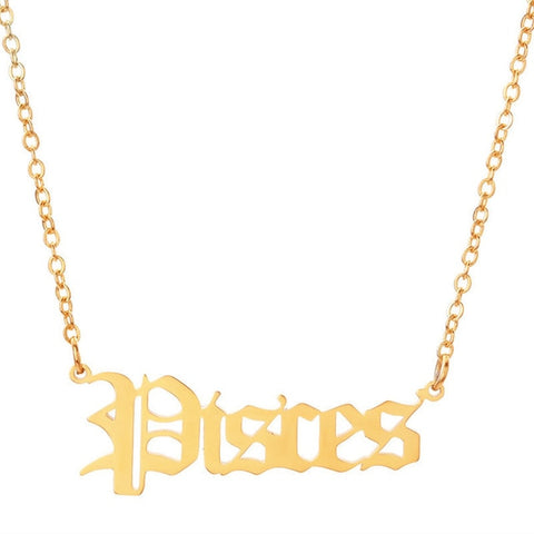 Stunning Zodiac Pendant Necklace - Excellent for any outfit