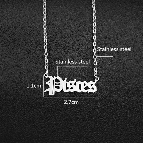 Stunning Zodiac Pendant Necklace - Excellent for any outfit