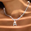 Letter Initial Crystal Necklace