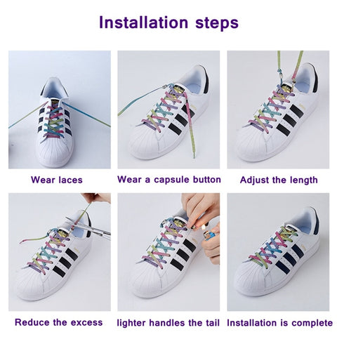 No Tie - Quick Locking - Elastic Shoelaces