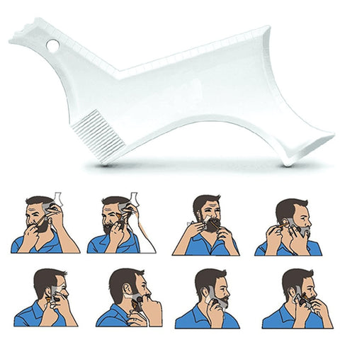 Men Beard Styling Template Comb