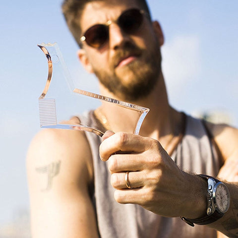 Men Beard Styling Template Comb