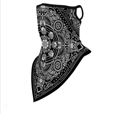 Face Cover Balaclava Scarf Neck Outdoor Sport Earloop Headband Unisex Fashion Funny Windproof Dust Scarf Wrap Camping Accessory