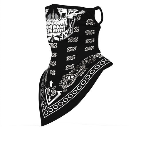 Face Cover Balaclava Scarf Neck Outdoor Sport Earloop Headband Unisex Fashion Funny Windproof Dust Scarf Wrap Camping Accessory