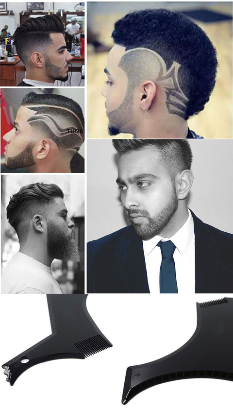 Men Beard Styling Template Comb