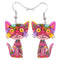 Supercute Colorful Cat Earrings